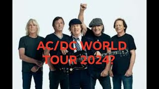 ACDC World Tour in 2024 Tour announcement Thursday Kings of real rock n roll [upl. by Suciram]