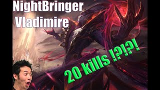 Nightbringer Vladimir s10 MOST BROKEN VLADIMIR BUILD Best LoL Mid Gameplay Highlights [upl. by Amrak800]