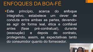 AULA IV PRINCÍPIOS QUE REGEM AS RELAÇÕES CONSUMERISTAS COM VÍDEO [upl. by Gilcrest]