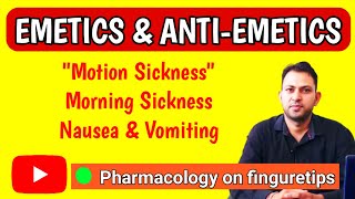 Emetics amp antiemetics pharmacology in hindi  antiemetics pharmacology  Nurses Tech Online [upl. by Alset]