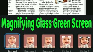 magnifying glass green screen  VN magnify glass effect shorts [upl. by Kieffer]