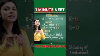 Decarboxylation Reaction In 1 Minute chemistryvibes neet2024 neet [upl. by Meil]