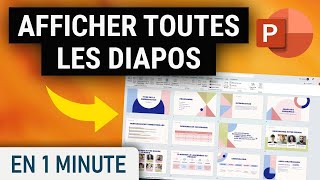 Comment afficher lensemble des diapositives sur PowerPoint [upl. by Annyrb]