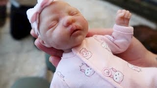 My First Full Body Silicone Reborn Baby Doll Box Opening  Emotional [upl. by Auhsuoj]