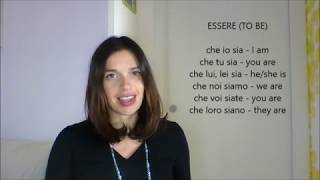 LEARN ITALIAN IRREGULAR VERBS PRESENT SUBJUNCTIVE con sottotitoli [upl. by Rednirah]