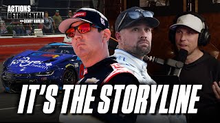 Denny Hamlin on Stenhouse amp Busch’s Brawl quotNo One is at Fault But Ricky Put Himself Therequot [upl. by Eniac]