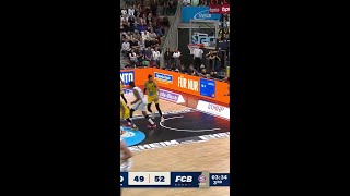 Elias Harris with a Spectacular 2 Pt vs MHP RIESEN Ludwigsburg [upl. by Retrac754]