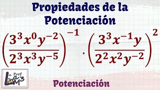 Potenciación algebraica  Propiedades de la potenciación  La Prof Lina M3 [upl. by Milissa]