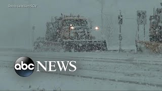 Noreaster brings whiteout conditions and thundersnow to Northeast [upl. by Eerok]