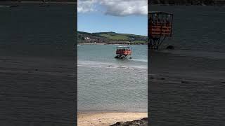 Burgh Island anchorage  water taxitractor action [upl. by Amzaj]