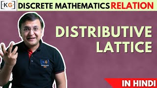 231  Distributive Lattice in Discrete Mathematics in HINDI  Properties of Distributive [upl. by Dane]