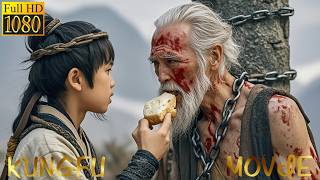 Kung fu movie A beggar saves an old man who is a master and teaches him unbeatable skills movie [upl. by Yrtsed]