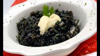 Receta de arroz negro con calamares y alioli  Karlos Arguiñano [upl. by Grey]