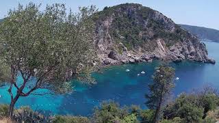 Corfu Monastery of Paleokastritsa 🇬🇷 Walk through the Monastery of Corfu July 2024 WalkinGo [upl. by Elroy]