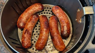 Air Fryer Bratwurst  cooking fresh brats in the air fryer  taste them and youll be blown away [upl. by Keith]