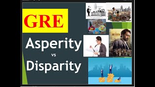 ASPERITY Meaning  DISPARITY Meaning  confusing GRE words with images  gre vocabulary [upl. by Rim]