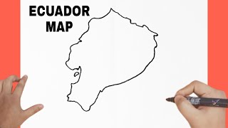 How To Draw Map Of Ecuador [upl. by Senzer855]