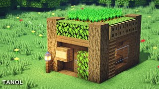 ⚒️ Minecraft Tutorial  Beginner Starter House [upl. by Atirhs]