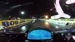 2009 Yamaha R1 Drag Race  Quarter Mile  400m [upl. by Normalie]