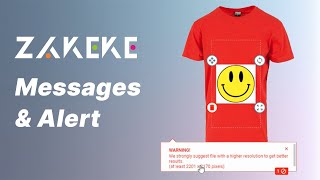 Zakeke Tutorials  How to create and manage Messages amp Alert for customers [upl. by Ymer265]