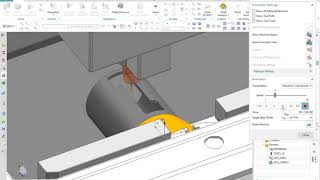 NX trochoidal milling 4 axis simultaneous [upl. by Edgerton]