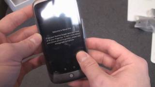 Google Nexus One Unboxing  Pocketnow [upl. by Nehtanoj]