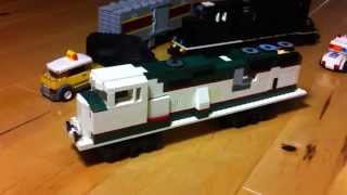 The Lego BNSF SD70MAC Project executive paint scheme [upl. by Hotchkiss]