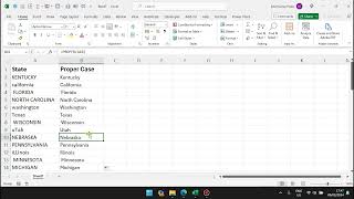 How to Make First Letter of Each Word Capital in Excel Proper Case  Excel Tutorial 25 [upl. by Asus573]