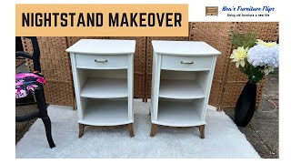 Gorgeous Renovation  Bedside tables makeover diy makeover furnitureflip [upl. by Ettenig300]