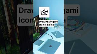 Drawing an Origami Icon in Figma  Icon Drawing Tutorial [upl. by Martel]