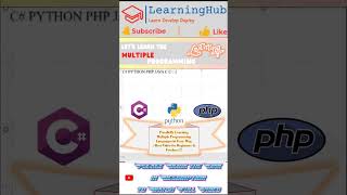 Must Listen  Programming Languages csharp python php education freshers beginners shorts [upl. by Tammi731]