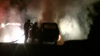 Car Fire Magnesium Explosion Original [upl. by Anyotal]