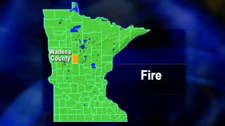 Fire in Wadena County  Lakeland News at Ten  February 17 2014 [upl. by Aronos]