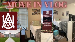 COLLEGE MOVE IN VLOG alabama aampm university new dorms moving vlog hbcu move in day dorm tour [upl. by Zoha]