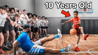 10 Year Old Basketball Prodigies DESTROY Grown Men [upl. by Gomer]