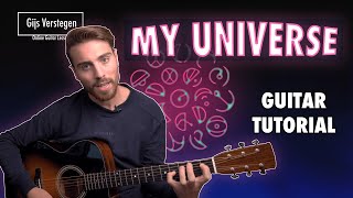 My Universe  Acoustic Guitar Tutorial  Coldplay X BTS acoustic version [upl. by Rosemari164]