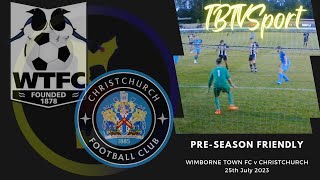 HIGHLIGHTS Wimborne Town v Christchurch Gerry Page Memorial Trophy [upl. by Wilkins14]