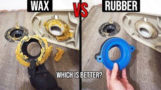 How To Replace A Toilet Wax Seal OR Rubber Toilet Seal On A Toilet Flange To STOP Toilet Leaks [upl. by Killoran]