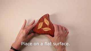 Turning Leaf Spin Puzzle Box  Instructions [upl. by Eelanna]