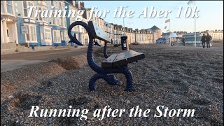 Training for the Aberystwyth 10k  Running after the storm  Getting hit by a wave [upl. by Silisav]