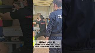 Entrega de material a Policia nacional y gruistassupervivencia dana emergr emergencia [upl. by Adaj811]