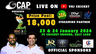 🔴LIVE  REPUBLIC DAY CUP 2024  RDC 30  TENNIS CRICKET TOURNAMENT LIVE  CRICKET TOURNAMENT KOL [upl. by Holly85]