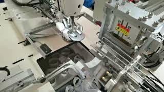 automatic elastic ranger join machine witch cutting and measuring [upl. by Amathiste]