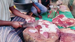 Amazing beef market halal meat cutting [upl. by Notlem716]