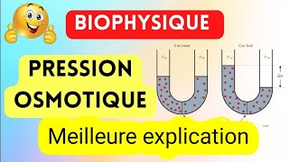 ⭐Biophysique⭐  La pression🌡️ osmotique 🫧 [upl. by Kevin]