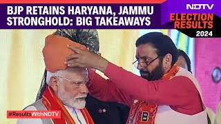 Haryana Election Result  BJP Retains Haryana Jammu Stronghold Big Takeaways [upl. by Joachim758]