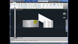 AutoCAD 3D Basics Tutorial Part 1  Thickness  3D Faces [upl. by Simpson]