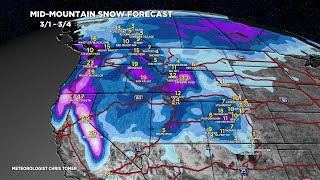 Snow Forecast for the First Weekend of March [upl. by Ecinhoj663]