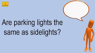 Are Parking Lights The Same As Sidelights [upl. by Johnny943]