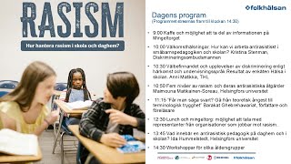 RASISM Hur hantera rasism i skola och daghem [upl. by Fletcher298]